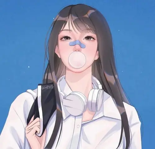 读者来稿头像，一位戴眼镜读者的插画式半身像